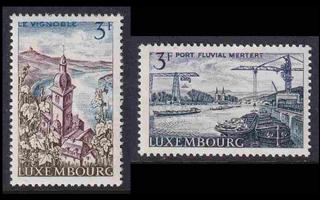 Luxemburg 757-8 ** Maisemia Mosel (1967)