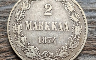 2 markkaa 1874!