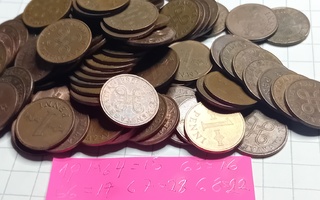 1 penni 1964 -69