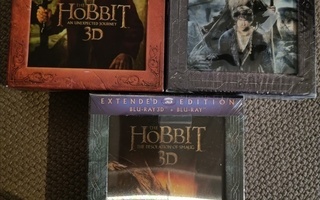 Hobbit extended 3D bluray trilogia