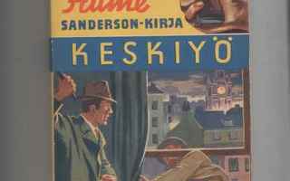 Hume,David: Keskiyö: salapoliisiromaani,Otava 1939,nid.,hyvä