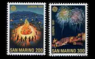 San Marino 1225-6 ** Europa (1981)
