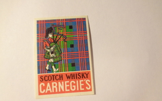 TT-etiketti Carnegie's Scotch Whisky