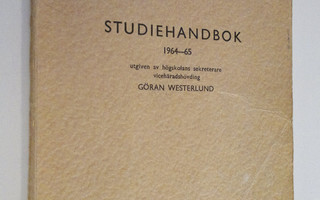 Göran Westerlund : Studiehandbok 1964-65 - utgiven av hög...