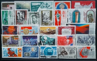 CCCP NEUVOSTOLIITTO 60-luku LEIMATTUJA postimerkkejä 27 kpl