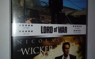 (SL) UUSI! 2 DVD) Lord of War 2006 / Wicker Man Nicolas Cage