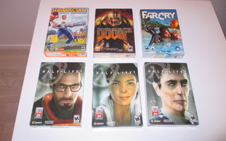 Serious Sam Doom 3 FarCry Half-Life 2 PC CD-ROMUSA BIG BOX