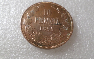10  penniä  1895  hieno oisko kulkematon,