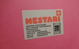 TT-etiketti T Market Mestari (Vantaa, Espoo, Helsinki)