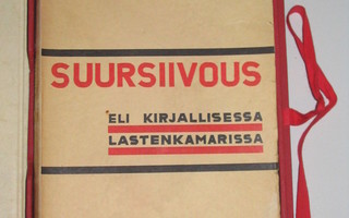 Olavi Paavolainen: Suursiivous (1.p. 1932) + kotelo