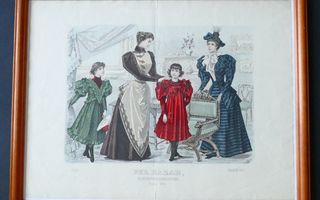 DER BAZAR,  1894 Kuvitettu naisten muotilehti