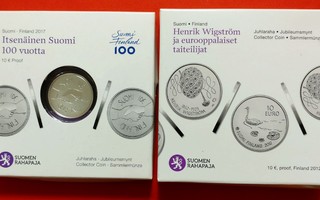 2 x 10 Euro: Wigström ja Suomi 100 vuotta.