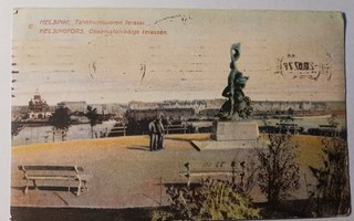 Helsinki, Tähtitorninvuoren terassi, vanha väripk, p. 1907