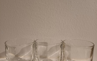 Vanha Flindari lasi, kirkas, 2 kpl (+ 1 kpl), Riihimäen Lasi
