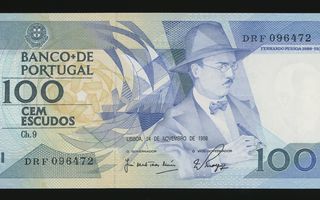 Portugali 100 Escudos 24.11.1988 P179f, UNC