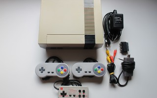 NES 8-bit konsolipaketti (PAL-B/SCN) **Huollettu**