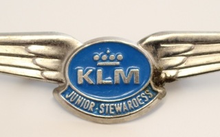 KLM lentoyhtiön rintaneula 1980-luku - HUUTOKAUPPA