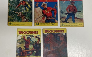 Buck Jones sarjakuvia 1957-1960 vuosilta.