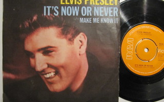 Elvis Presley It's Now Or Never 7" sinkku Englantilainen