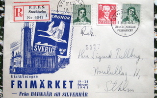 FDC-Ruotsi 19.2 1943 Upea kuori (75)