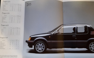 Peugeot mallisto -esite, 1988