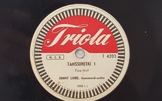 Savikiekko 1955 - Jimmy Lord - Tanssihetki - Triola T 4203