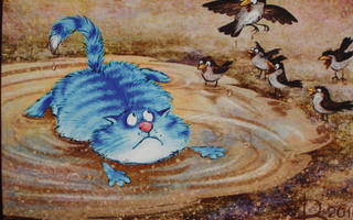 Irina Zeniuk sininen kissa kuralammikossa