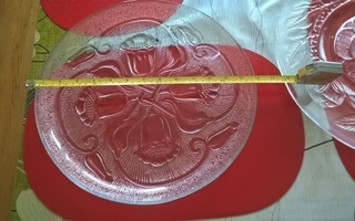 Kukallinen lasilautanen halkaisija 35 cm