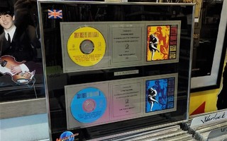 GUNS N' ROSES - USE YOUR ILLUSION I & II UK PLATINALEVYT (W)