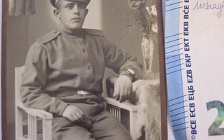 VANHA CDV Valokuva Venäjän Juutalainen Sotilas Viipuri 1910