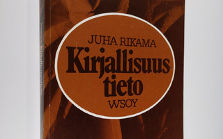 Juha Rikama : Kirjallisuustieto