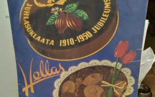 Hellas, Juhlasuklaata - pahvi mainos v.1950