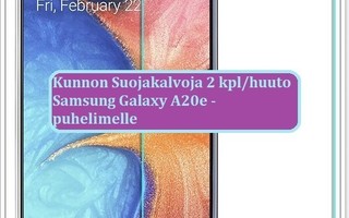 Samsung Galaxy A20e - 2 kpl/huuto kunnon nanosuojakalvoja