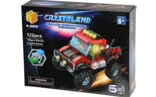 Crystaland Auto rakennuspalikat valoilla, UUSI