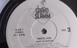 White Lion Fight to survive LP pelkkä levy
