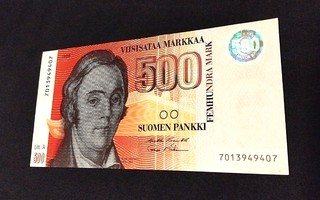 500 Markkaa 1986 Kunto 9.