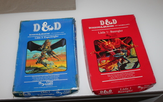 Dungeons & Dragons peruspeli ja expert säännöt (RUOTSI)