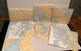 Karttakirjekuoret ja kirjepaperia