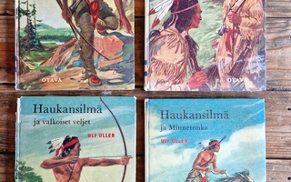 Haukansilmä  Ulf Uller 1-4 nuorten kirjat vuodelta 1960