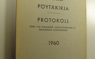 Suomen lakimiesliiton lakimiespäivien pöytäkirja 1960