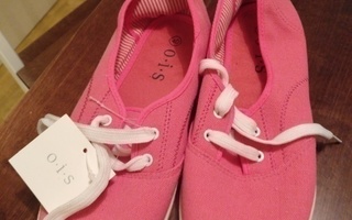 Uusi vaaleanpunaiset OIS Stara Canvas Lace kengät koko 40