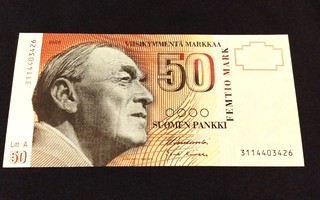 50 Markkaa 1986 Litt,A Kunto 10