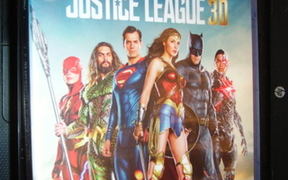 Blu-ray 3D + Blu-ray : JUSTICE LEAGUE 3D    ( UUSI ! )