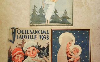 Kolme lasten joululehteä.  Joulusanoma Lapsille. 1900 alku.
