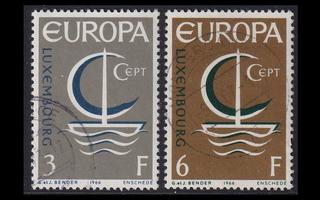 Luxemburg 733-4 o Europa (1966)