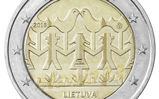 2€ Juhlaraha Liettua 2018 Centenary Song and Dance Celebra