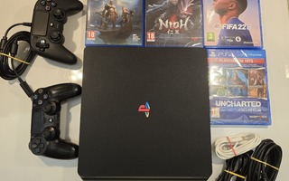 Ps4 Slim [CUH-2216B] 500gt + 4 peliä