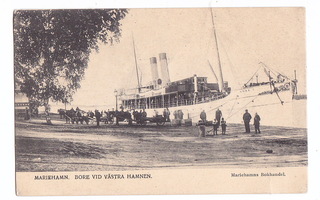 Postikortti Ahvenanmaa Maarianhamina Laiva Bore I ennen-1905
