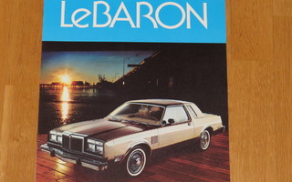 1980 Chrysler Le Baron esite - KUIN UUSI - 8 sivua