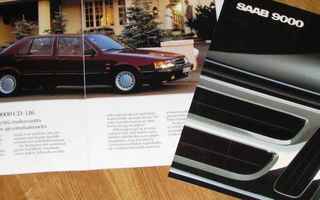 1989 Saab 9000 CD i 16 esite - KUIN UUSI - 12 sivua - suom